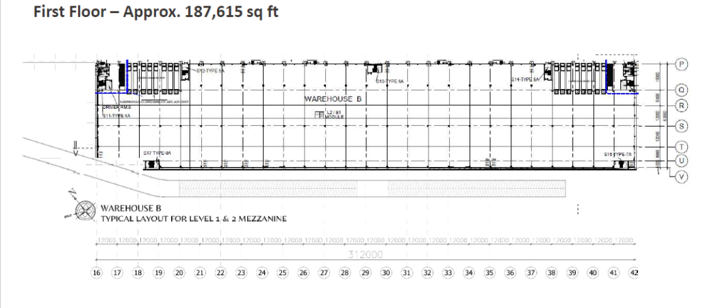 ytl bukit raja industrial land warehouse b layout plan first floor