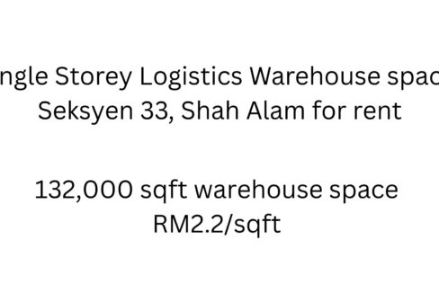 warehouse for rent shah alam