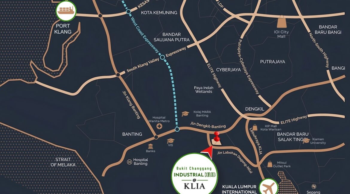 Bukit Changgang Industrial Hub @KLIA Map