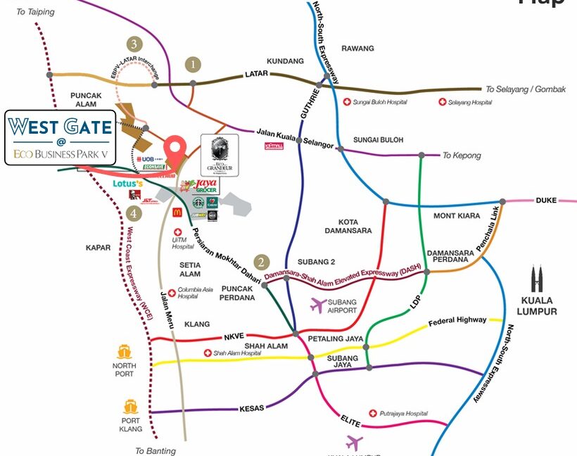 West Gate @Eco Business Park V Map